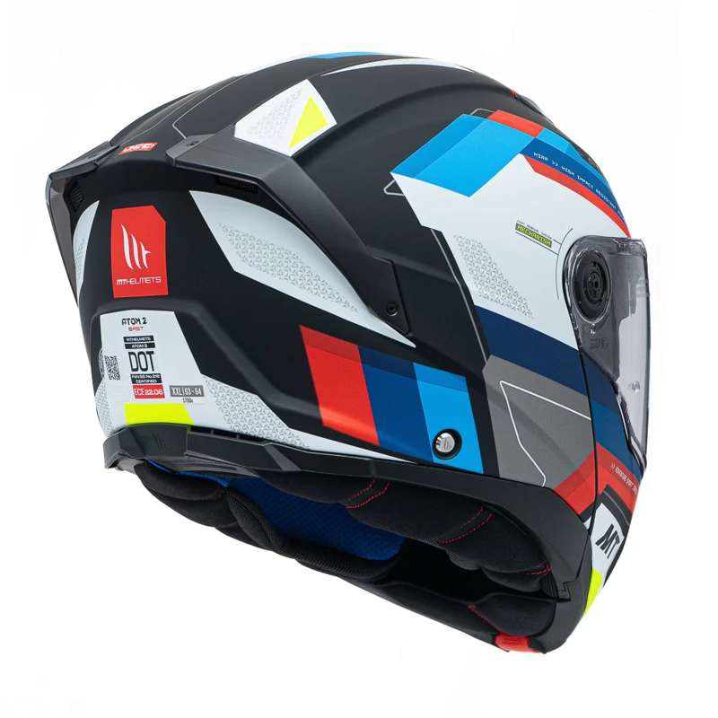CASCO PARA MOTO  MT FU404SV ATOM 2 SV BAST A1 NEGRO MATE + PINLOCK - 5