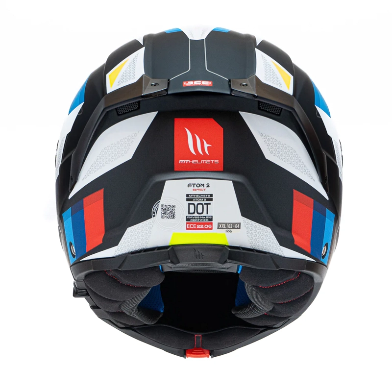 CASCO PARA MOTO  MT FU404SV ATOM 2 SV BAST A1 NEGRO MATE + PINLOCK - 6