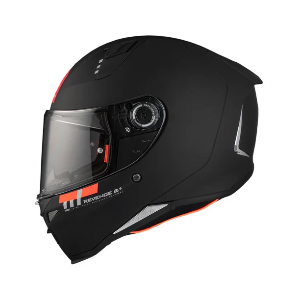 CASCO PARA MOTO MT FF110B REVENGE 2 S SOLID A1 NEGRO MATE - 2