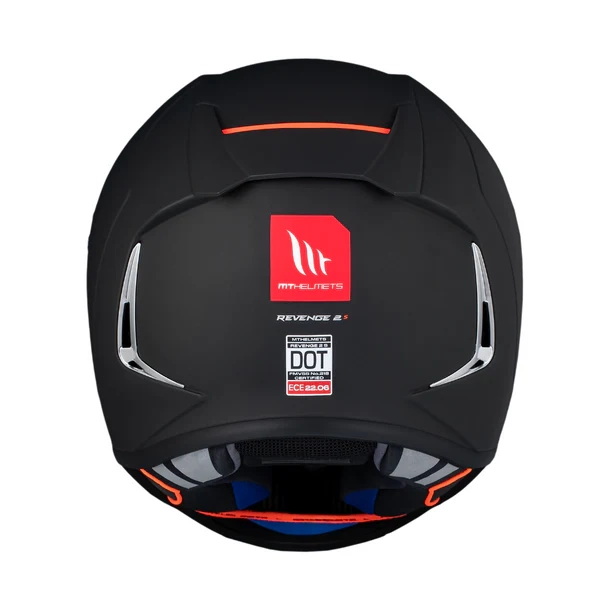 CASCO PARA MOTO MT FF110B REVENGE 2 S SOLID A1 NEGRO MATE - 3