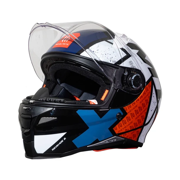 CASCO PARA MOTO MT FF110B REVENGE 2 S LIGHT B0 PERLA BRILLO - 2