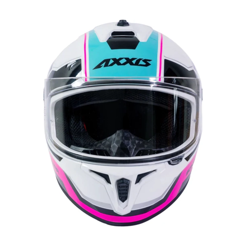 CASCO PARA MOTO AXXIS FF112C DRAKEN S SONAR A8 ROSA FLUOR BRILLO - 2