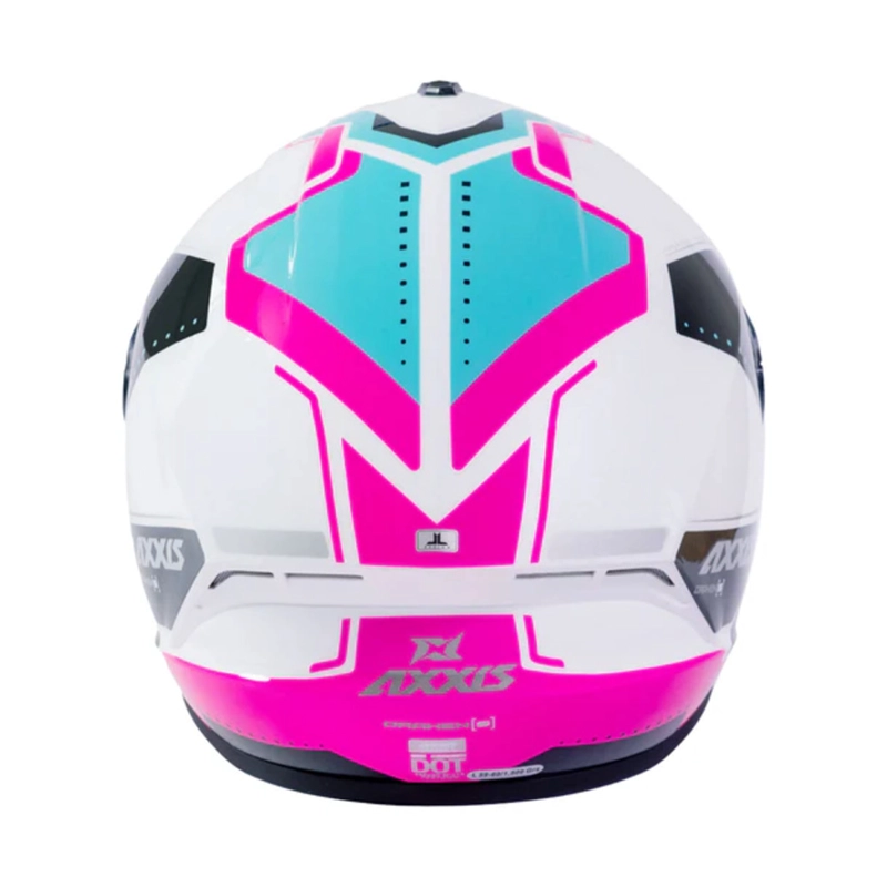 CASCO PARA MOTO AXXIS FF112C DRAKEN S SONAR A8 ROSA FLUOR BRILLO - 5