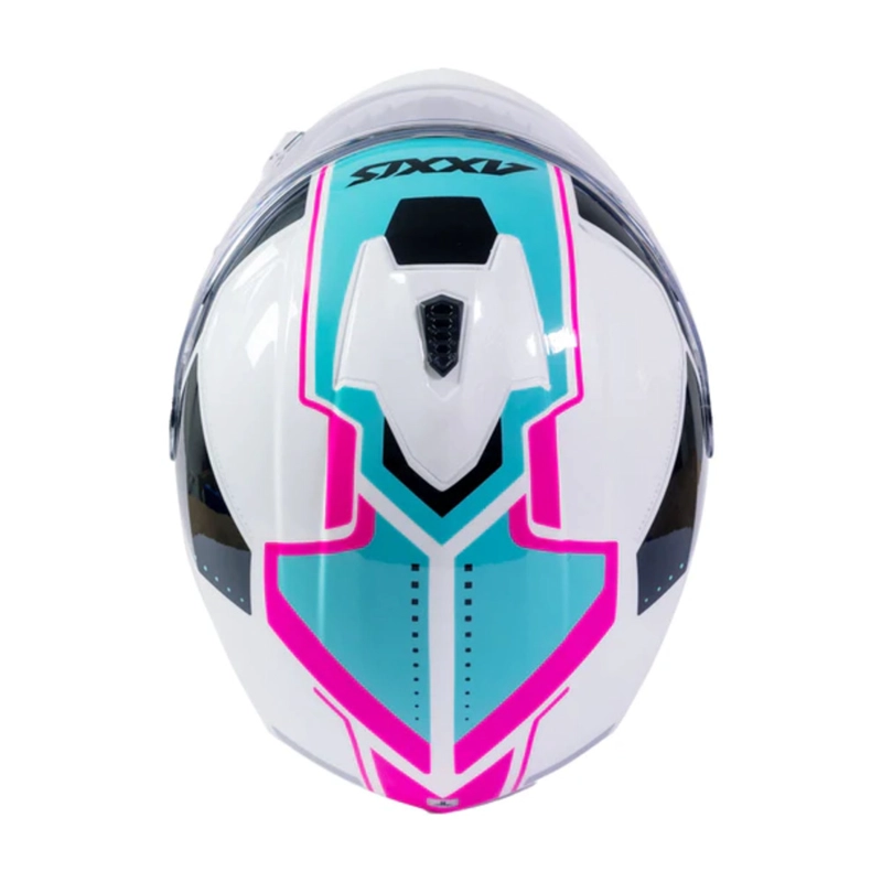 CASCO PARA MOTO AXXIS FF112C DRAKEN S SONAR A8 ROSA FLUOR BRILLO - 6