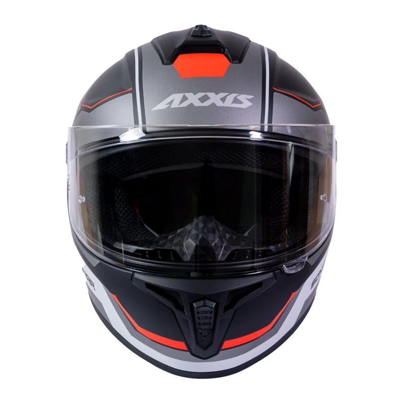 CASCO PARA MOTO AXXIS FF112C DRAKEN S SONAR B15 ROJO FLUOR MATE - 2
