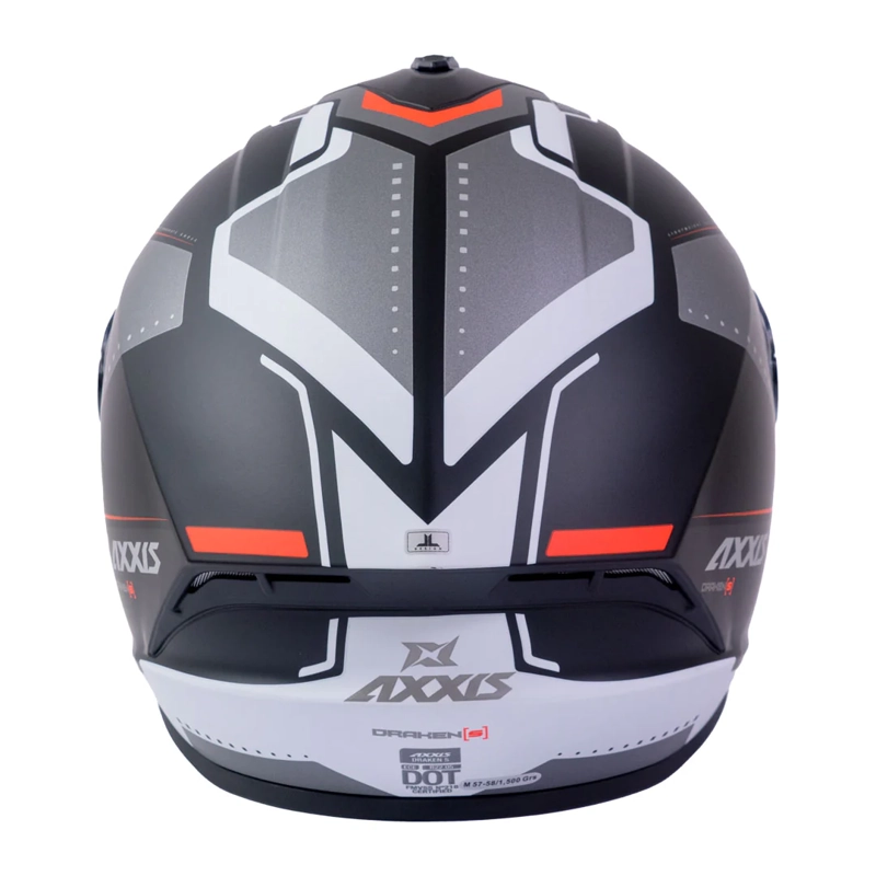 CASCO PARA MOTO AXXIS FF112C DRAKEN S SONAR B15 ROJO FLUOR MATE - 5