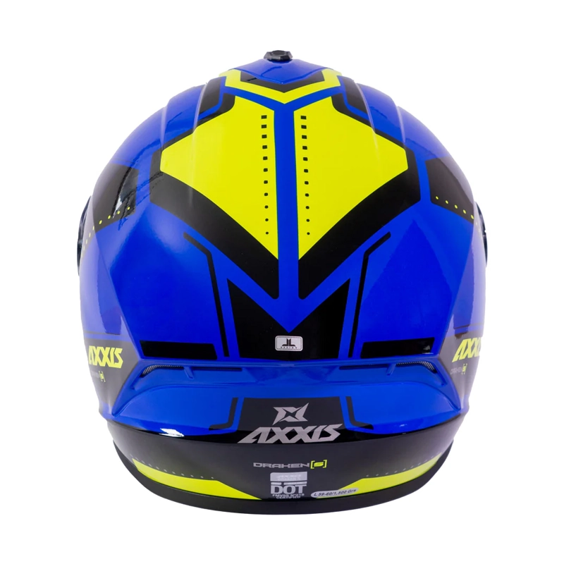 CASCO PARA MOTO AXXIS FF112C DRAKEN S SONAR E7 AZUL BRILLO - 5