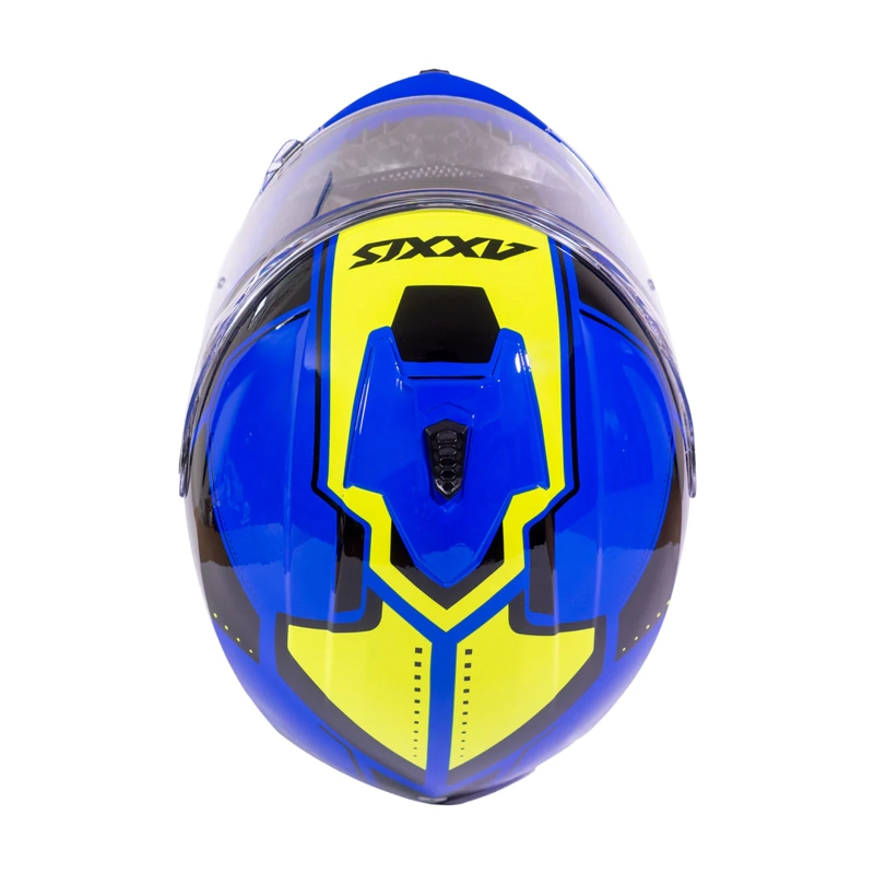 CASCO PARA MOTO AXXIS FF112C DRAKEN S SONAR E7 AZUL BRILLO - 6