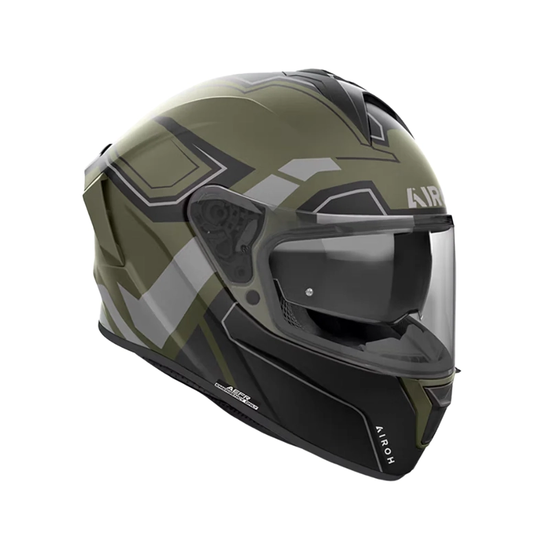 CASCO PARA MOTO AIROH SPARK 2 DART MILITAR VERDE MATE - 1