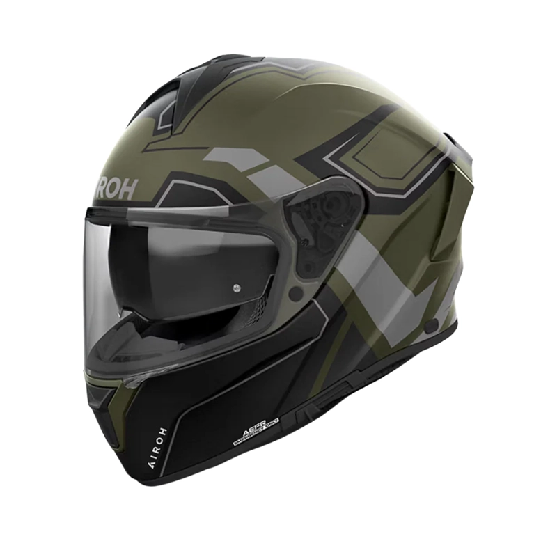 CASCO PARA MOTO AIROH SPARK 2 DART MILITAR VERDE MATE - 2