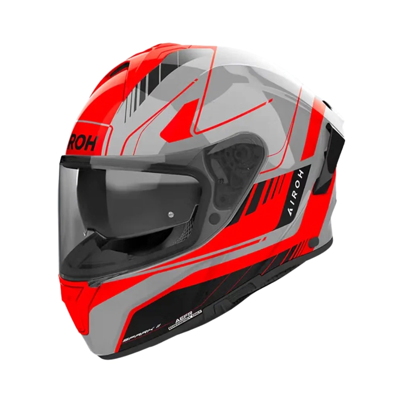 CASCO PARA MOTO AIROH SPARK 2 CHRONO NARANJO BRILLO - 1