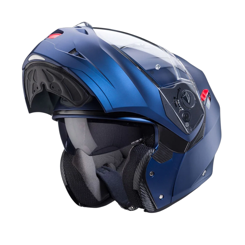 CASCO PARA MOTO CABERG DUKE X MATT BLUE YAMA - 4