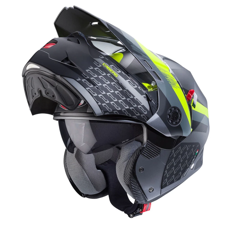 CASCO PARA MOTO CABERG TOURMAX X SARABE MATT GUN METAL/BLACK/YELLOW - 3