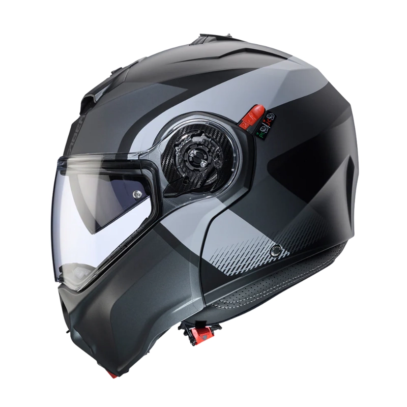 CASCO PARA MOTO CABERG DUKE EVO INDY MATT BLACK/GUN METAL/GREY - 2