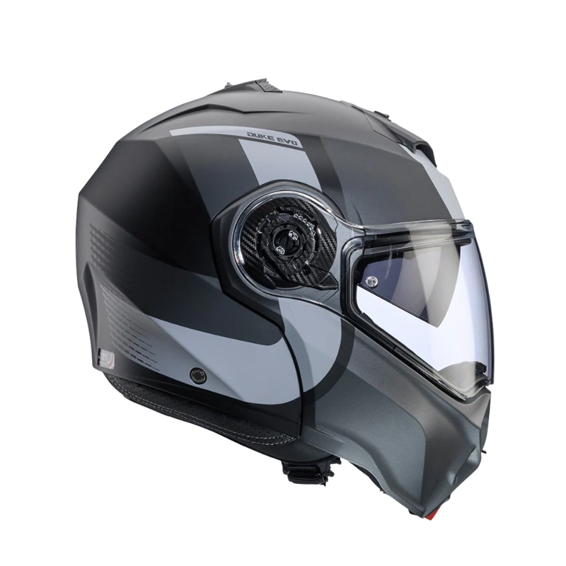 CASCO PARA MOTO CABERG DUKE EVO INDY MATT BLACK/GUN METAL/GREY - 4