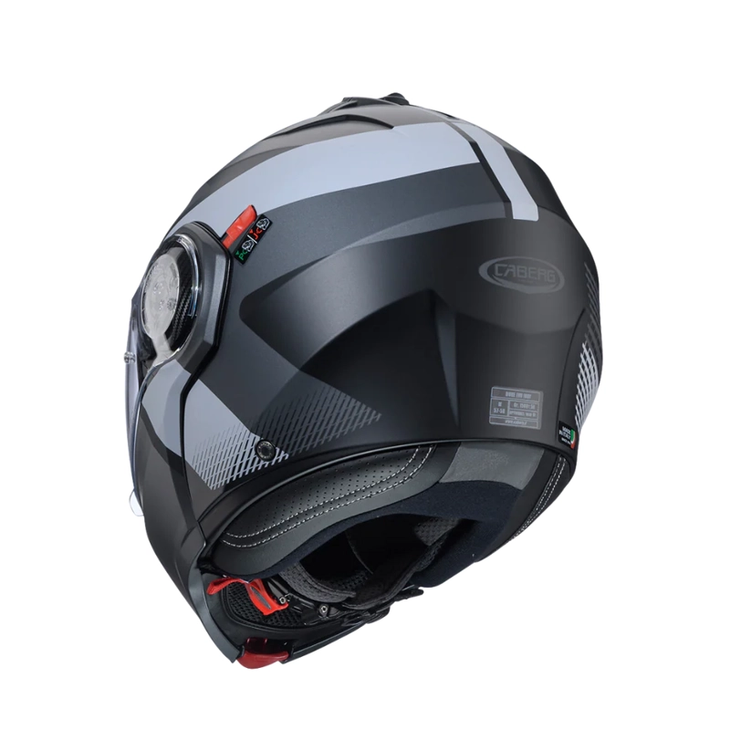 CASCO PARA MOTO CABERG DUKE EVO INDY MATT BLACK/GUN METAL/GREY - 5