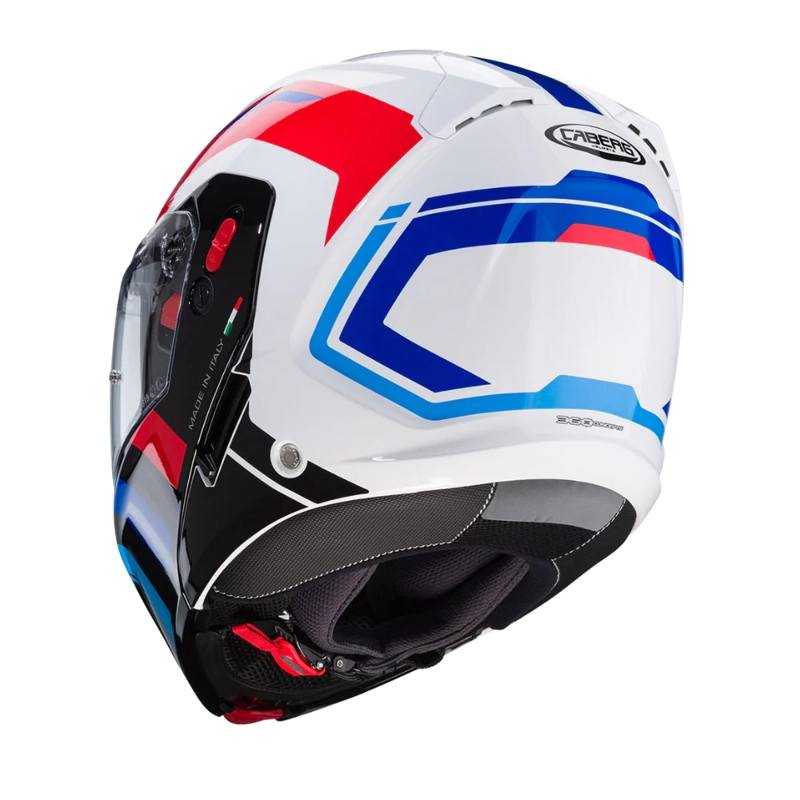 CASCO PARA MOTO CABERG HORUS X ROAD WHITE/BLACK/RED/BLUE - 3