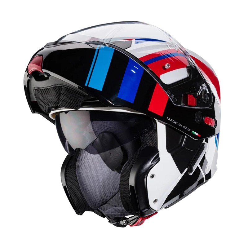 CASCO PARA MOTO CABERG HORUS X ROAD WHITE/BLACK/RED/BLUE - 4
