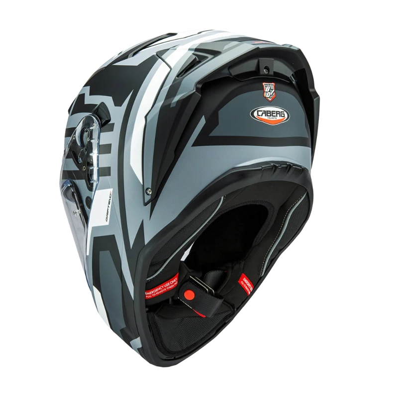 CASCO PARA MOTO CABERG DRIFT EVO II HORIZON MATT GREY/BLACK/WHITE - 4