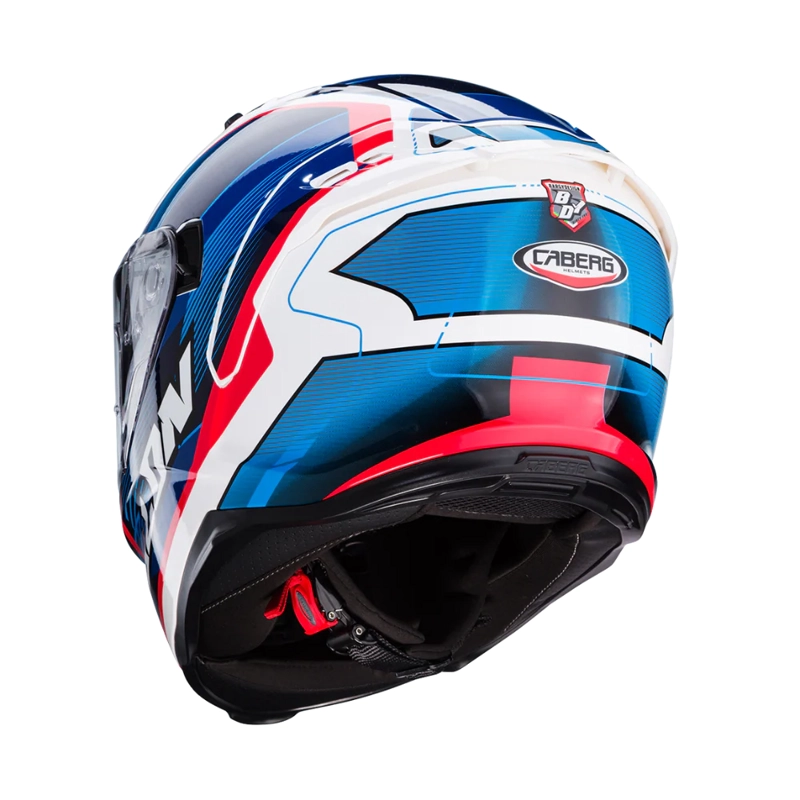 CASCO PARA MOTO CABERG AVALON X OPTIC WHITE/BLUE/RED - 4