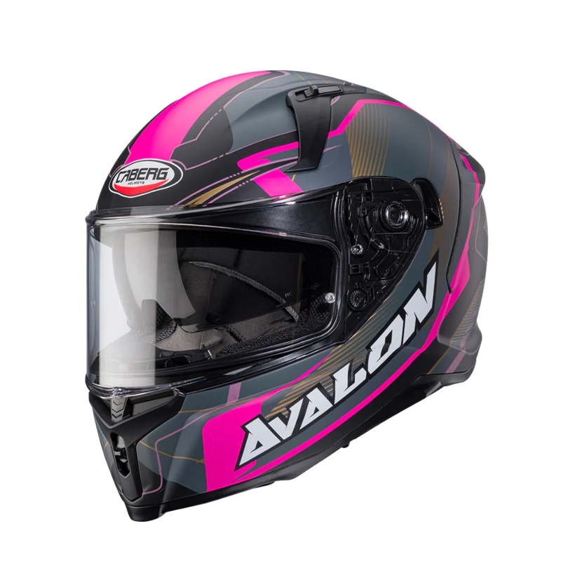 CASCO PARA MOTO CABERG AVALON X Optic Matt Black/Grey/Fuchsia - 1