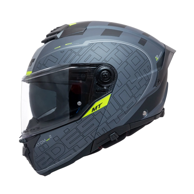 CASCO PARA MOTO MT FU404SV ATOM 2 SV DESTINY AZUL MATE + PINLOCK MT-V-35 - 2