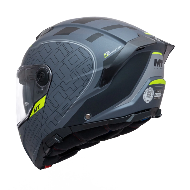 CASCO PARA MOTO MT FU404SV ATOM 2 SV DESTINY AZUL MATE + PINLOCK MT-V-35 - 4