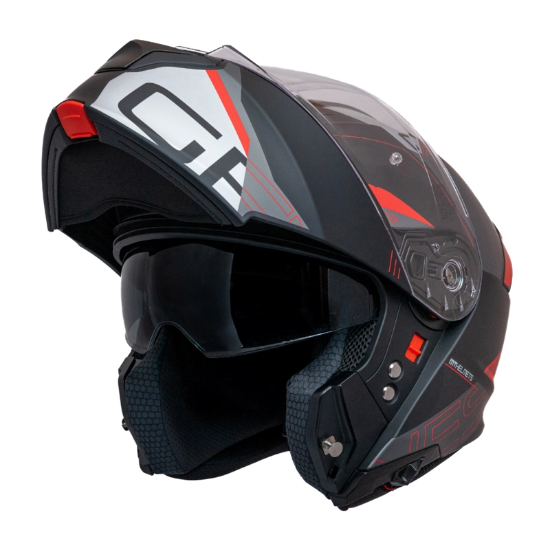 CASCO PARA MOTO MT FU935SV GENESIS SV ATEMPO ROJO/ GRIS/ NEGRO MATE - 1