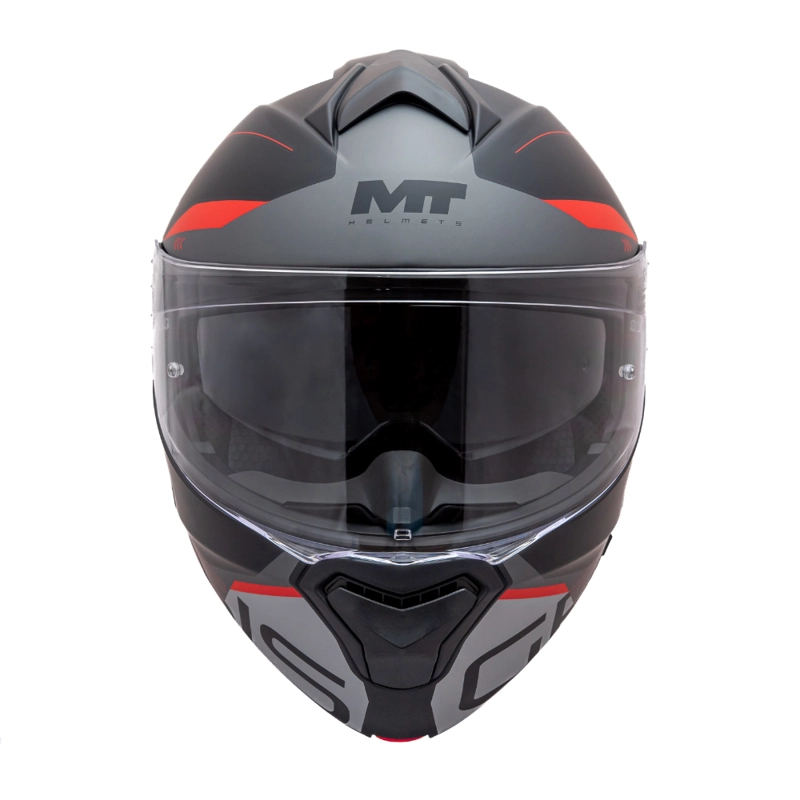 CASCO PARA MOTO MT FU935SV GENESIS SV ATEMPO ROJO/ GRIS/ NEGRO MATE - 4