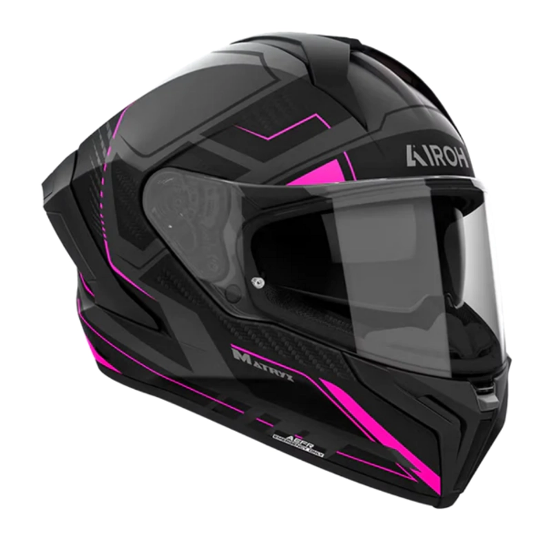 CASCO PARA MOTO AIROH MATRYX ROCKET ROSADO MATE - 2