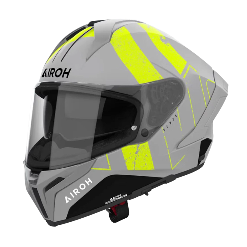 CASCO PARA MOTO AIROH MATRYX SCOPE AMARILLO MATE - 1
