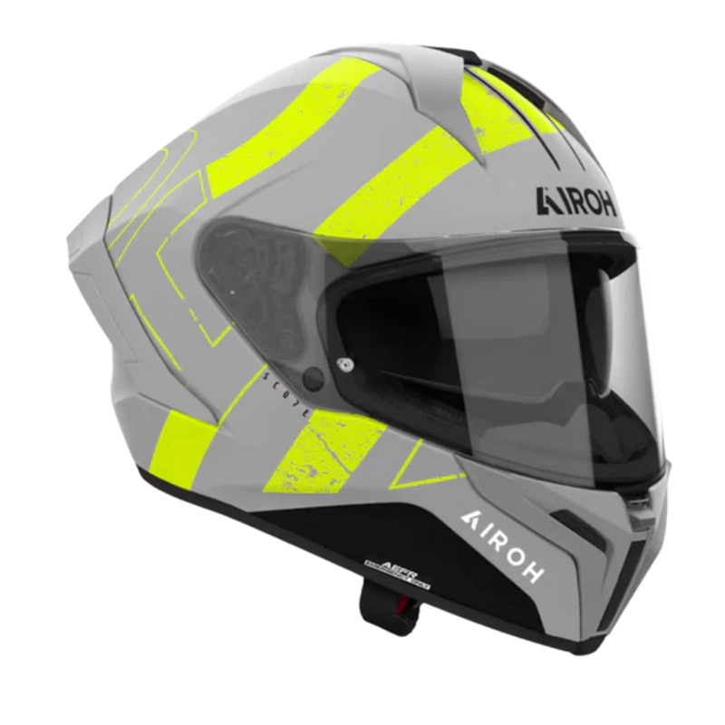 CASCO PARA MOTO AIROH MATRYX SCOPE AMARILLO MATE - 2