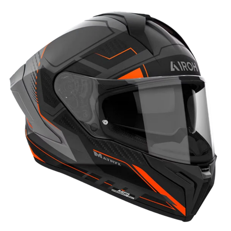 CASCO PARA MOTO AIROH MATRYX ROCKET NARANJO MATE - 2