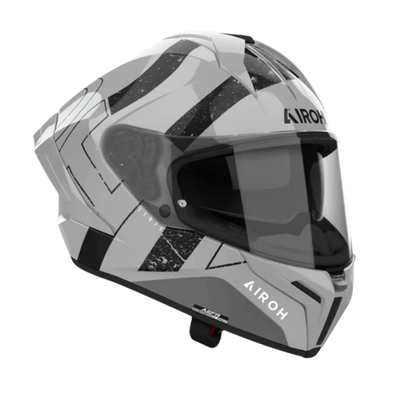 CASCO PARA MOTO AIROH MATRYX SCOPE LIGHT GRIS BRILLO - 2