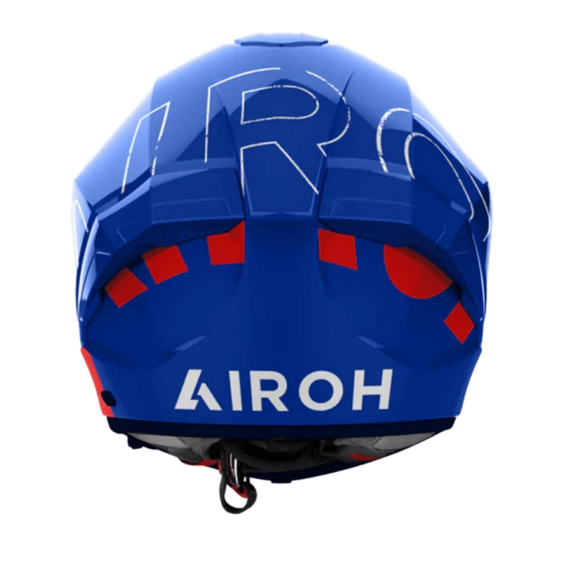 CASCO PARA MOTO AIROH MATRYX SCOPE LIGHT AZUL/ROJO BRILLO - 3