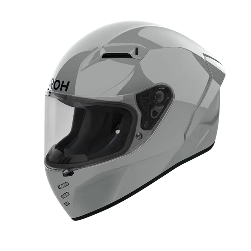 CASCO PARA MOTO AIROH CONNOR CEMENT GRIS BRILO - 1