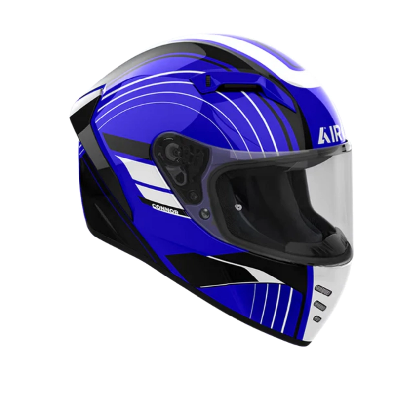 CASCO AIROH CONNOR ACHIEVE AZUL BRILLO - 1