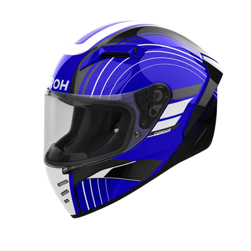 CASCO AIROH CONNOR ACHIEVE AZUL BRILLO - 2