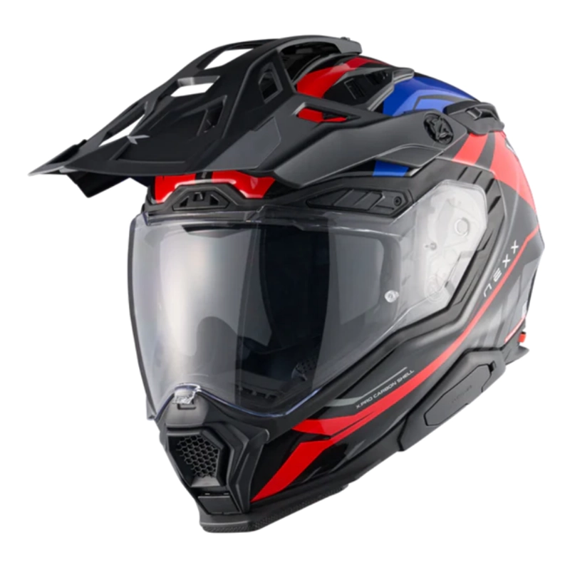 CASCO PARA MOTO NEXX X.WED3 FURKA RED.BLUE CARBONO - 1