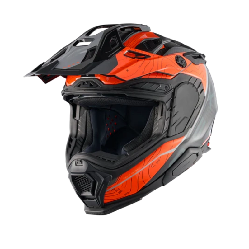 CASCO PARA MOTO NEXX X.WED3 FURKA ORANGE.GREY CARBONO - 1