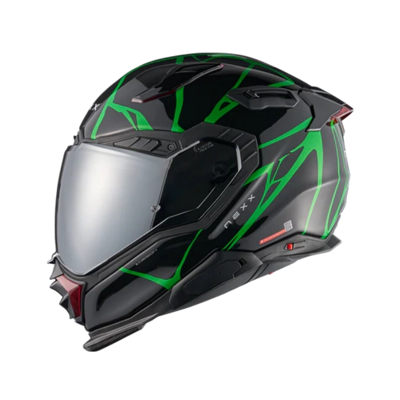 CASCO PARA MOTO NEXXX.WST3 B-SIDE BLACK.GREEN - 2