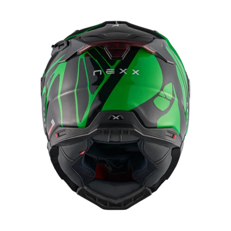 CASCO PARA MOTO NEXXX.WST3 B-SIDE BLACK.GREEN - 4
