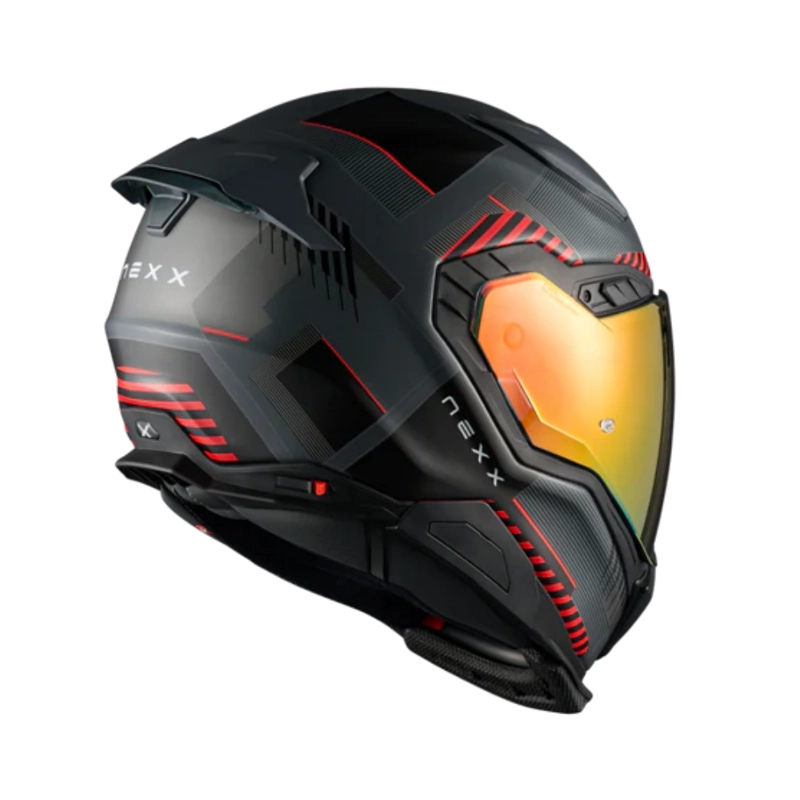 CASCO PARA MOTO NEXXX.WST3 FLUENCE GREY.RED - 2