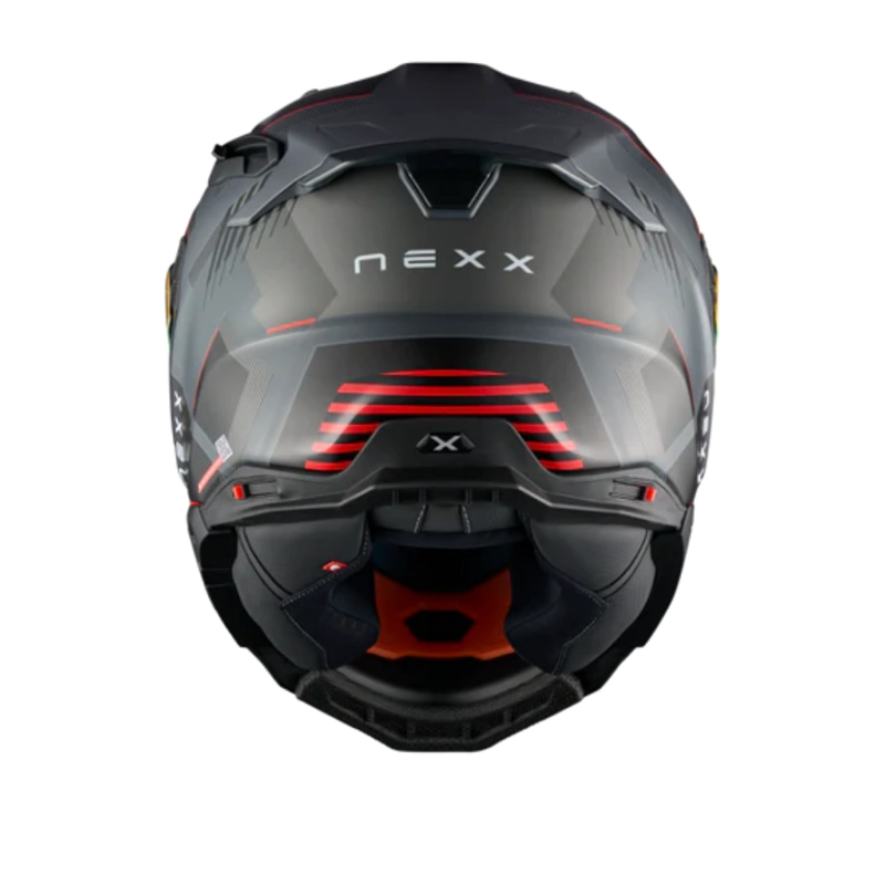 CASCO PARA MOTO NEXXX.WST3 FLUENCE GREY.RED - 3