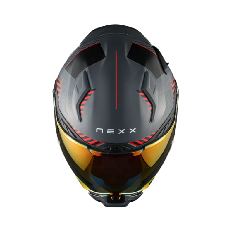 CASCO PARA MOTO NEXXX.WST3 FLUENCE GREY.RED - 4
