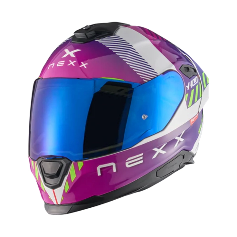 CASCO PARA MOTO NEXX Y.100R FADE PURPLE.WHITE - 1