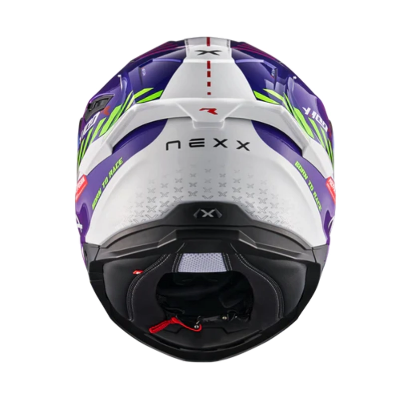 CASCO PARA MOTO NEXX Y.100R FADE PURPLE.WHITE - 3