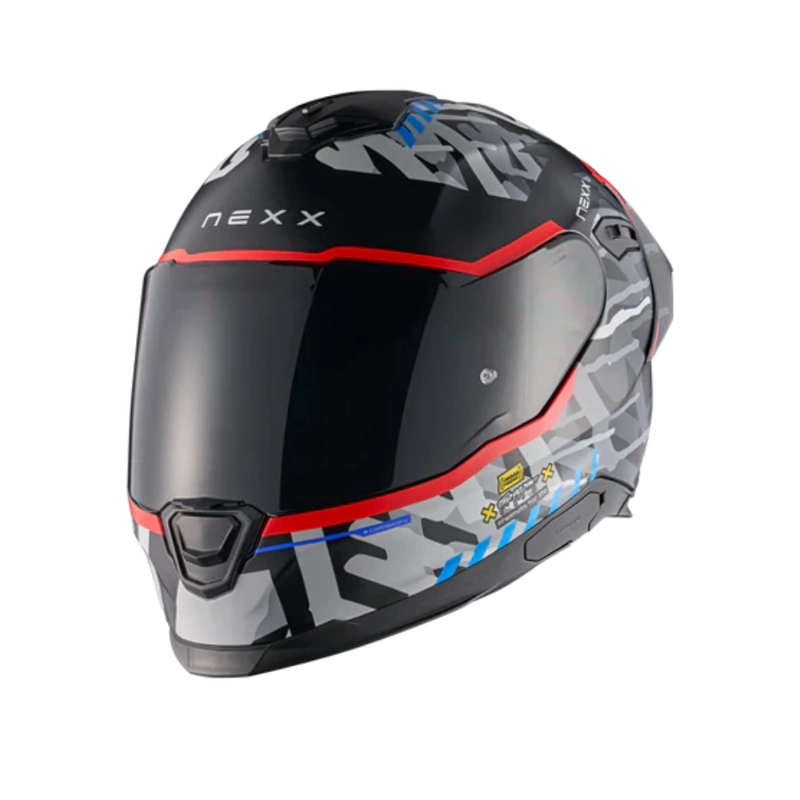 CASCO PARA MOTO NEXX Y.100R URBANGRAM BLACK.RED - 1