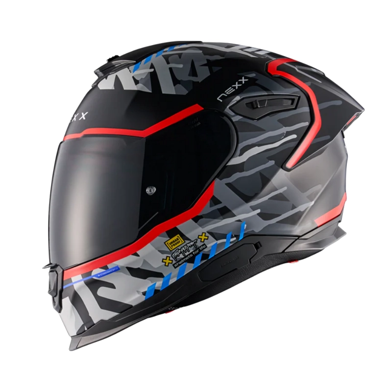 CASCO PARA MOTO NEXX Y.100R URBANGRAM BLACK.RED - 2