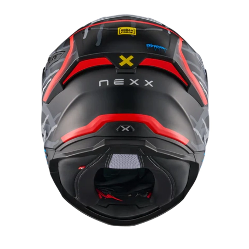 CASCO PARA MOTO NEXX Y.100R URBANGRAM BLACK.RED - 3